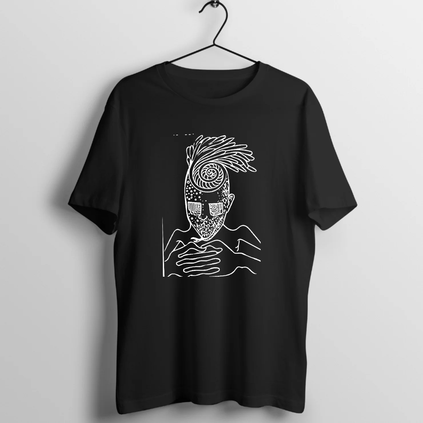 Mind Trips Psy - Music Merchandise Graphic T-Shirt - Official Mind Trips Music Merchandise Graphic T-Shirt Mockup (BA-18574)
