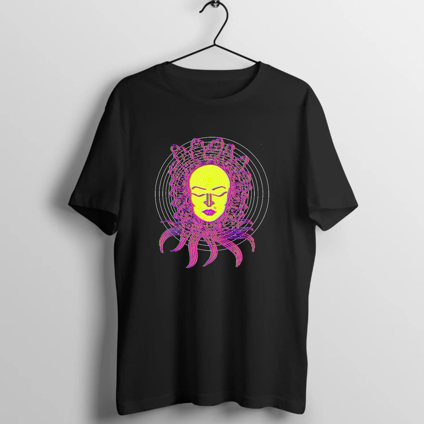 Mind Trips Psy - Music Merchandise Graphic T-Shirt - Official Mind Trips Music Merchandise Graphic T-Shirt Mockup (BA-31534)